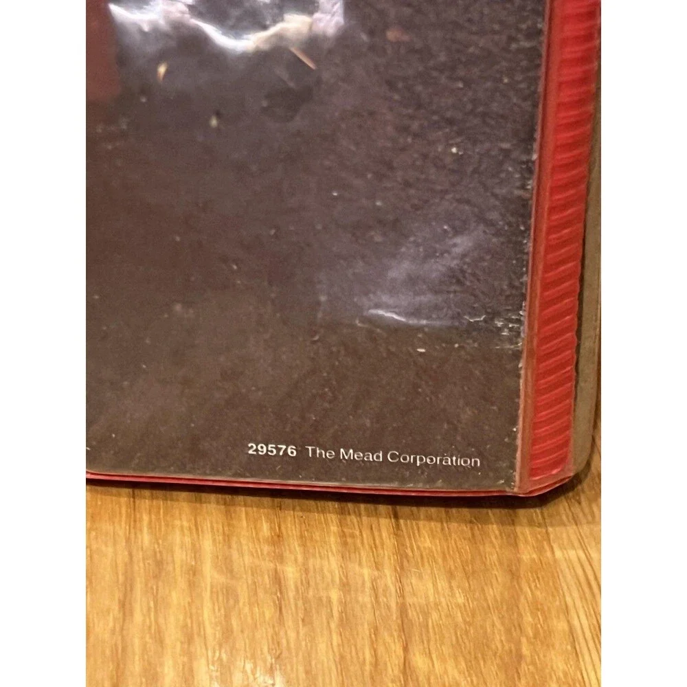 Vintage 1992 Mead Fast Lane Porsche 911 Turbo Car 3 Ring Binder Folder Notebook